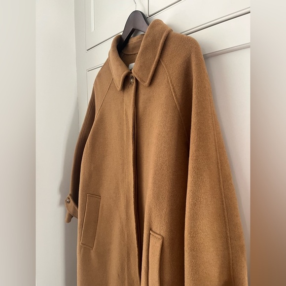 Another Plain wool coat women Sz. S/M dark beige Design by Korea Quiet luxury - Picture 10 of 12